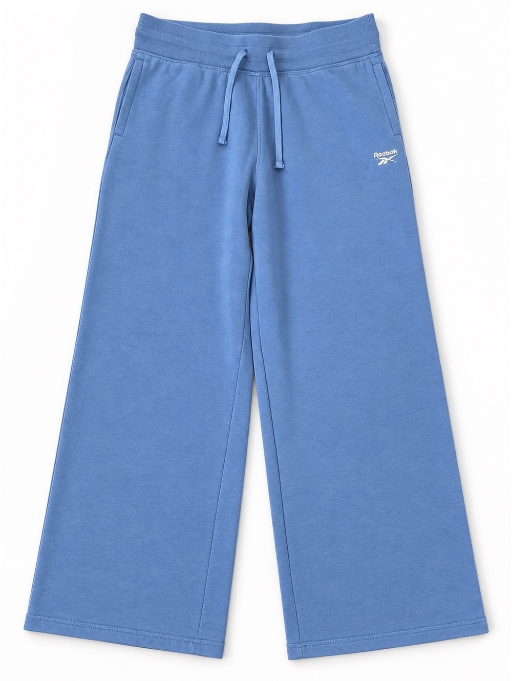 Reebok Classics Reverse Fleece Wide Leg Pants Blue Large